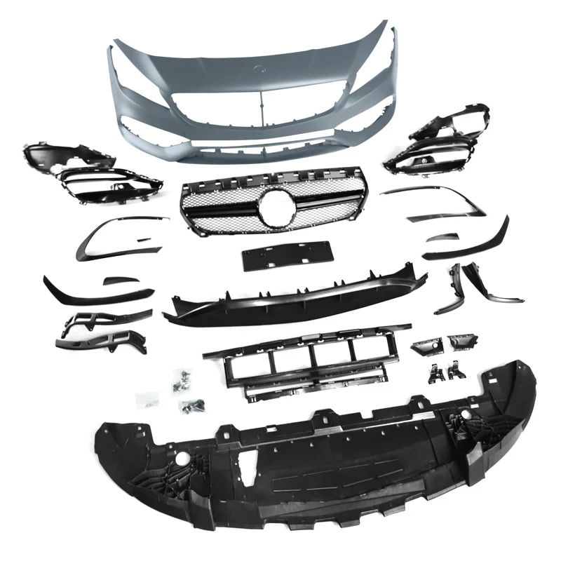 

High Quality PP Material Bumper Body Kit CLA Class Pre - Upgr To LCI + With Front Grill Exterior Refit
