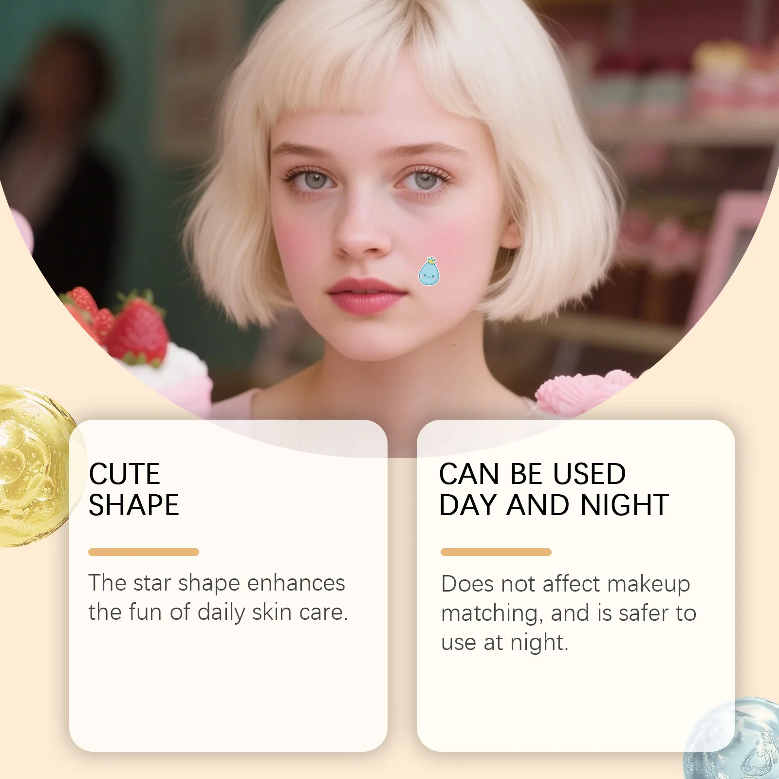 144pcs different cartoon acne patches can shrink acne in one go, used to cover up acne, acne, and facial skin care for acne