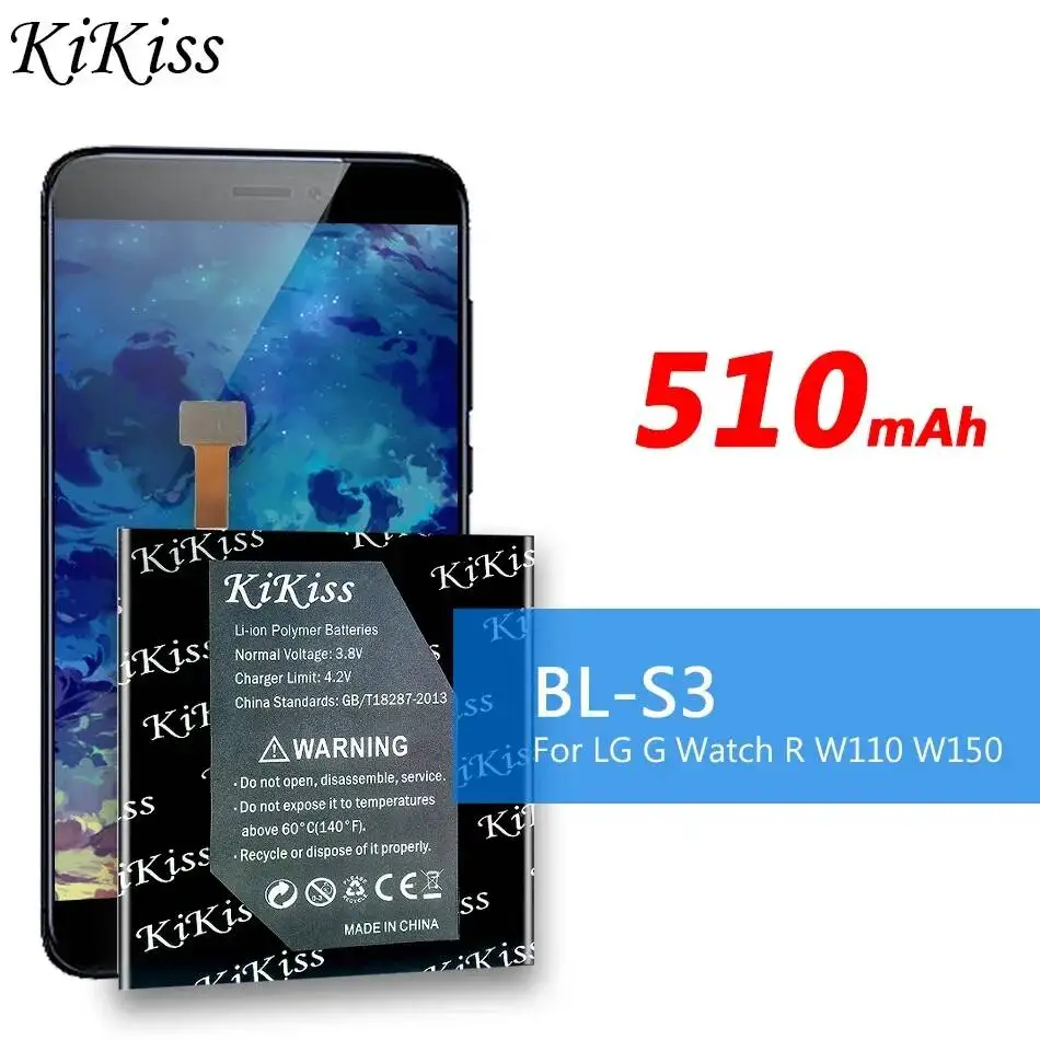 

Watch Battery Lightweight BL-S3 For LG G Watch R W110 W150 510mAh