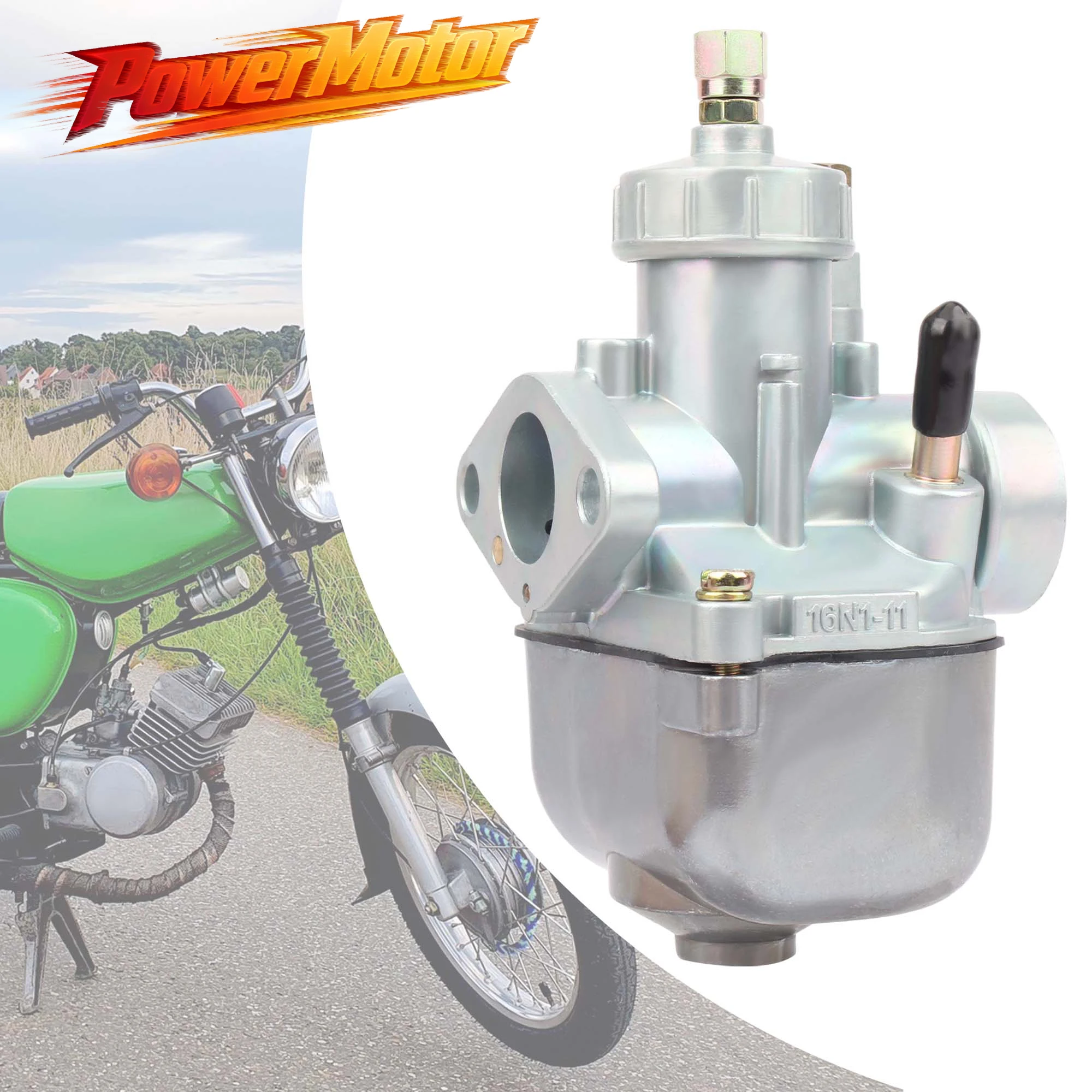 Carburador de Motocicleta de 16 mm, 19 mm, 21 mm, Carburador AM 16T para Simson S50 S51 S53 S60 S70 S80 S83 SR50 SR80 KR51 16N1-11