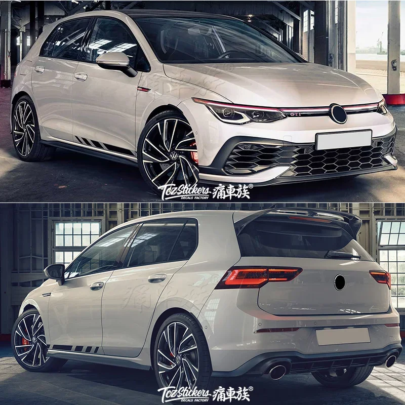 ملصق جسم شارات الفينيل للسيارة لسيارة Volkswagen Golf 8 GTI Pearance ملحقات فيلم ملصق أنيقة مخصصة