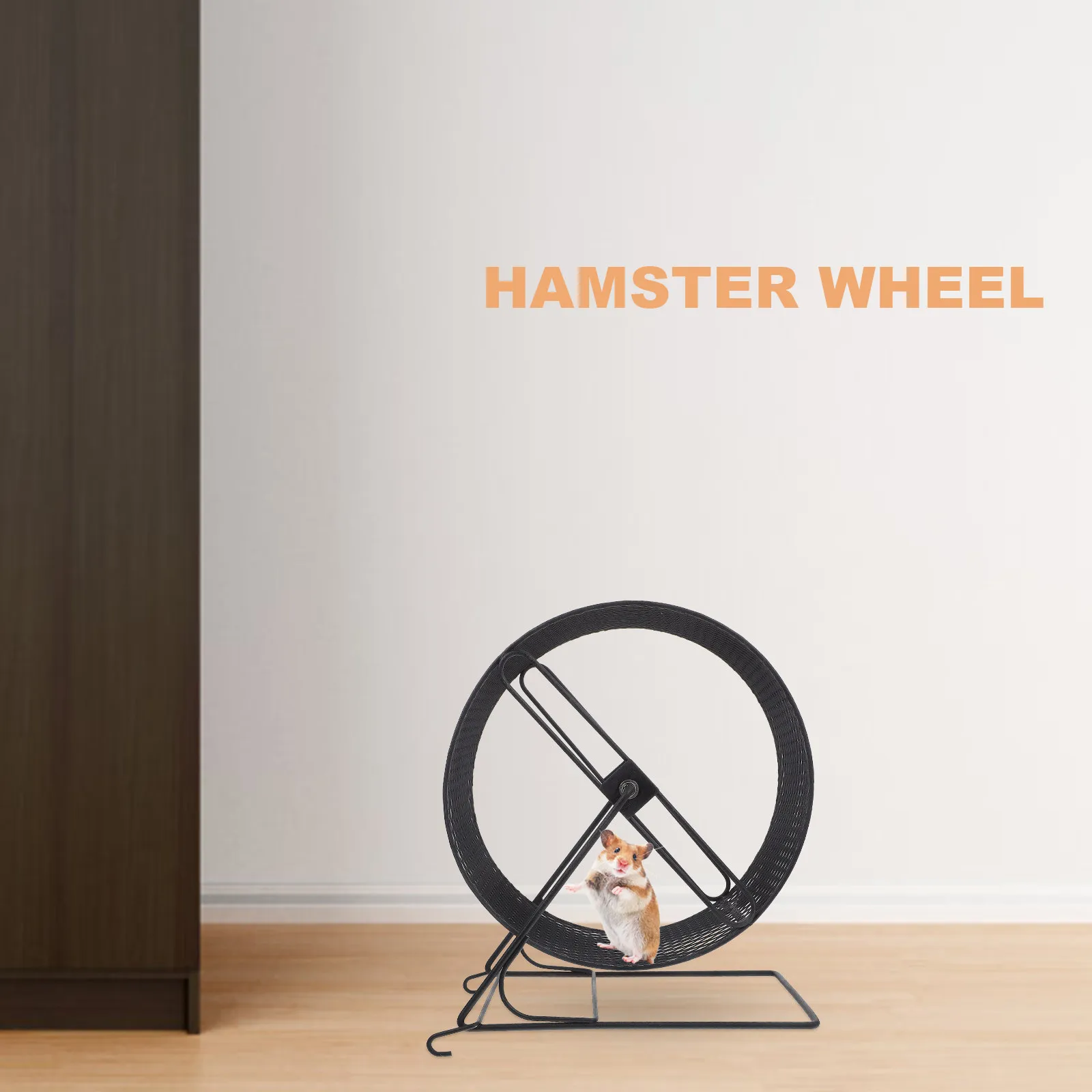Picture 7: High-Grade Iron Silent Running Wheel for Hamster Hedgehog Squirrel Exercise Small Pets Comfortable Size Hamster Running Roller