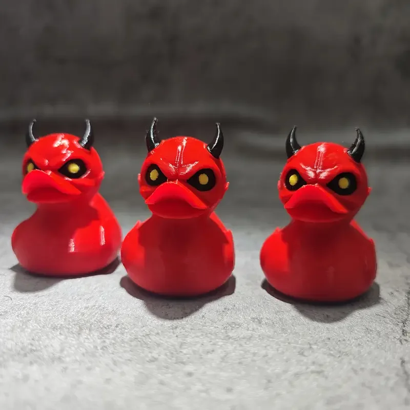 3D Printed Devil Duck Statue D - Art Craft Duck recension och pris