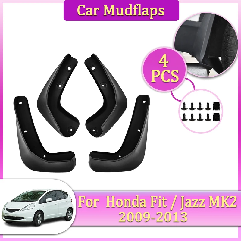 

Car Mudflaps For Honda Fit Jazz MK2 II GE6 Accessories 2009~2013 Mudguards Parts Tool Splashs Fenders Flare Cover Guard Auto Mud