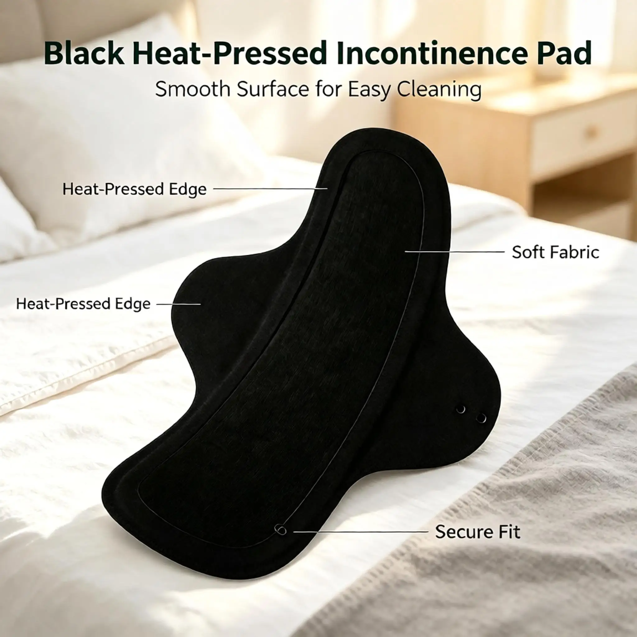 Washable Cloth Sanitary Pads Heat Pressed Reusable Menstrual Sanitary Pads Postpartum Maternity Incontinence Use For Ladies
