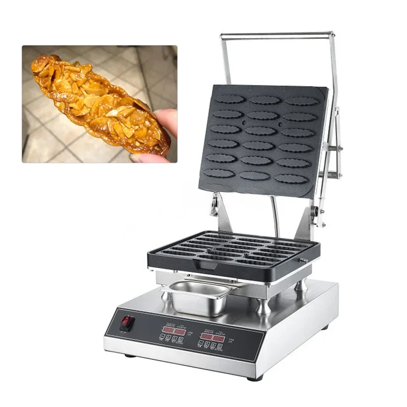 Snack Food Non-stick Egg Tart Machine Tarlet Maker Iron Baker Boat Shape Egg Tart Maker Pineapple Tart Making Machine