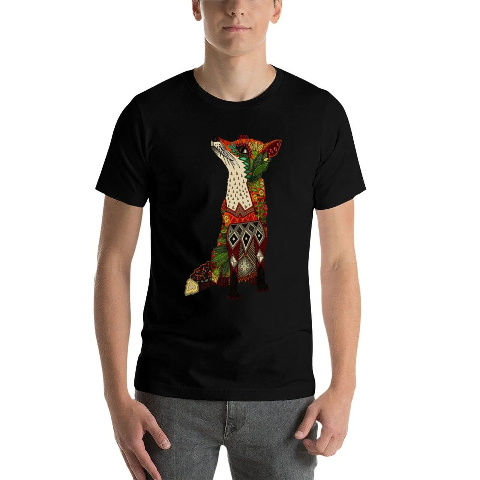

fox love T-Shirt man t shirt designer t shirts for man cotton funny man t shirts for men casual T-Shirt