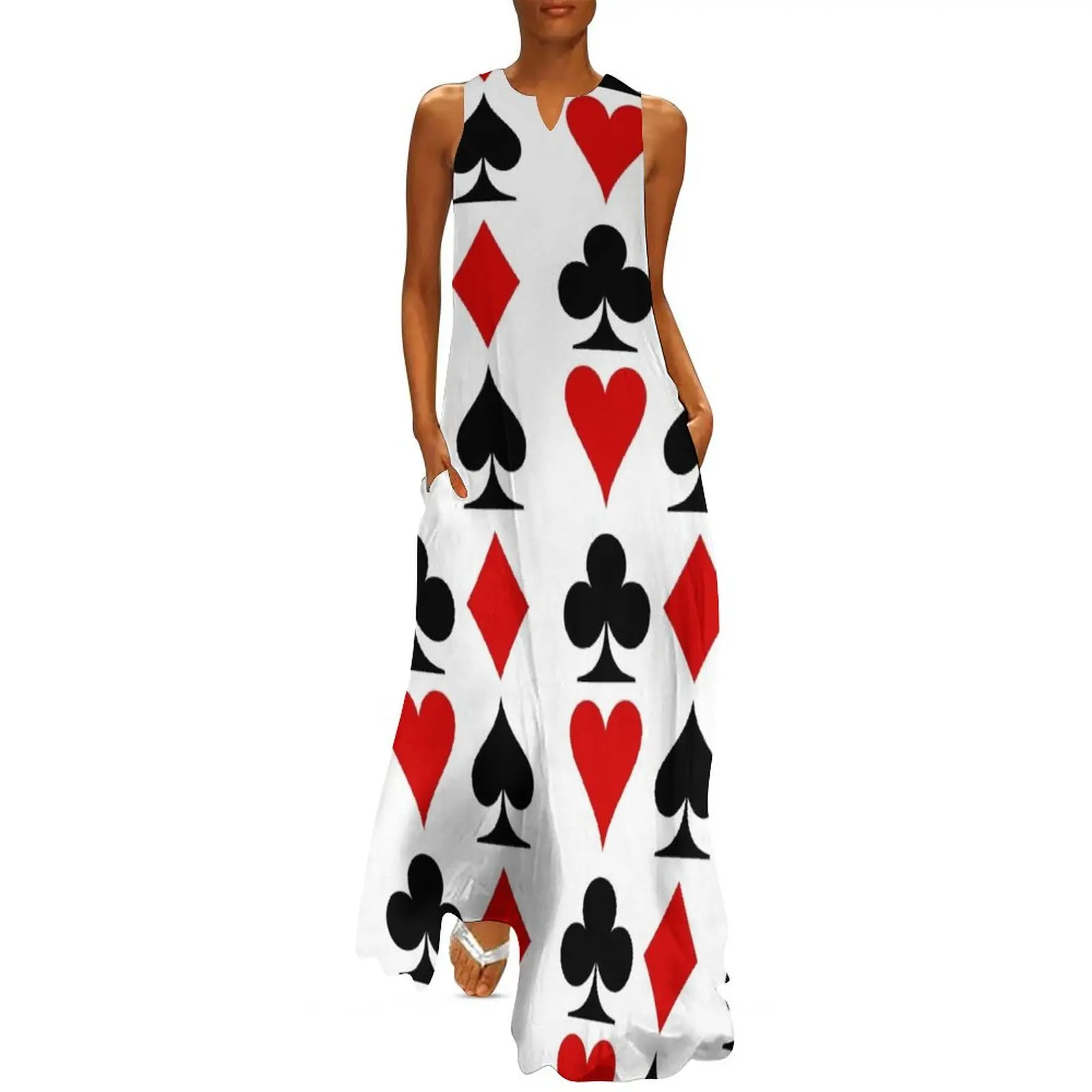 

Card Symbols Long Dress womens clothing women"s clothing trend 2024