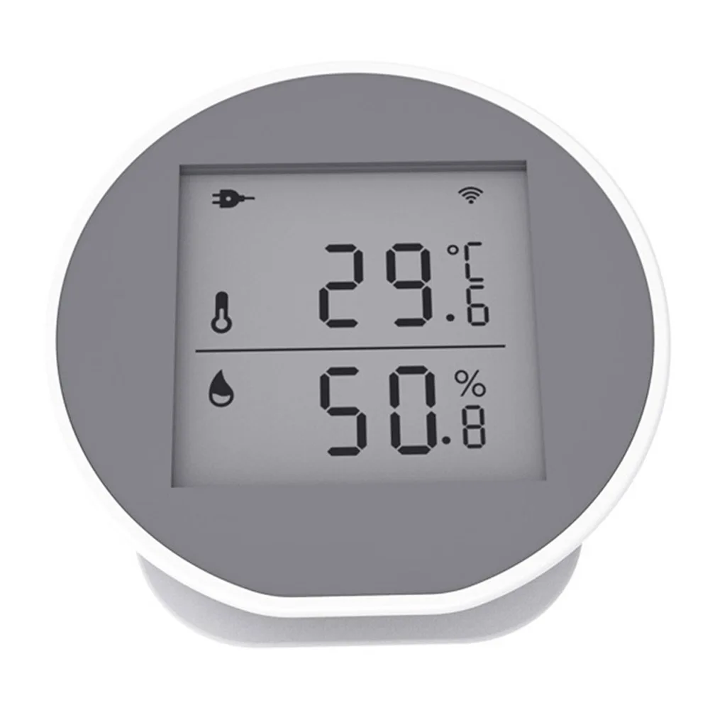 WIFI Temperature Humidity Meter Work With Smart Life Alexa Google Home Assistant Indoor Hygrometer APP Notification Alert