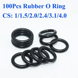 CS 1/1.5/2.0/2.4/3.1/4mm Rubber O Ring Sealing Washer NBR O-ring Car Faucet Plumbing Gasket Oil Resistant High Temperature Oring