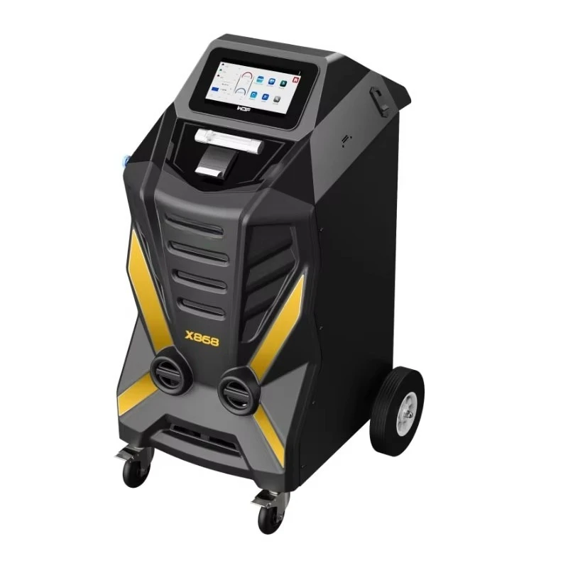 آلة الاسترداد التلقائي X868 معدات إعادة تدوير وتنظيف المبردات الأوتوماتيكية بالكامل للعناية بالسيارات