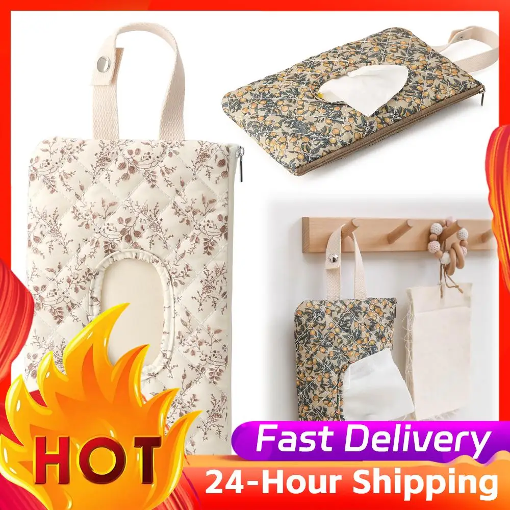 

Tissue Pouch Car Organizer Tissue Storage Bag Wipes Case Ins Style Hanging Dispenser Stroller Travel Wet Wipe Holder Storage Bag