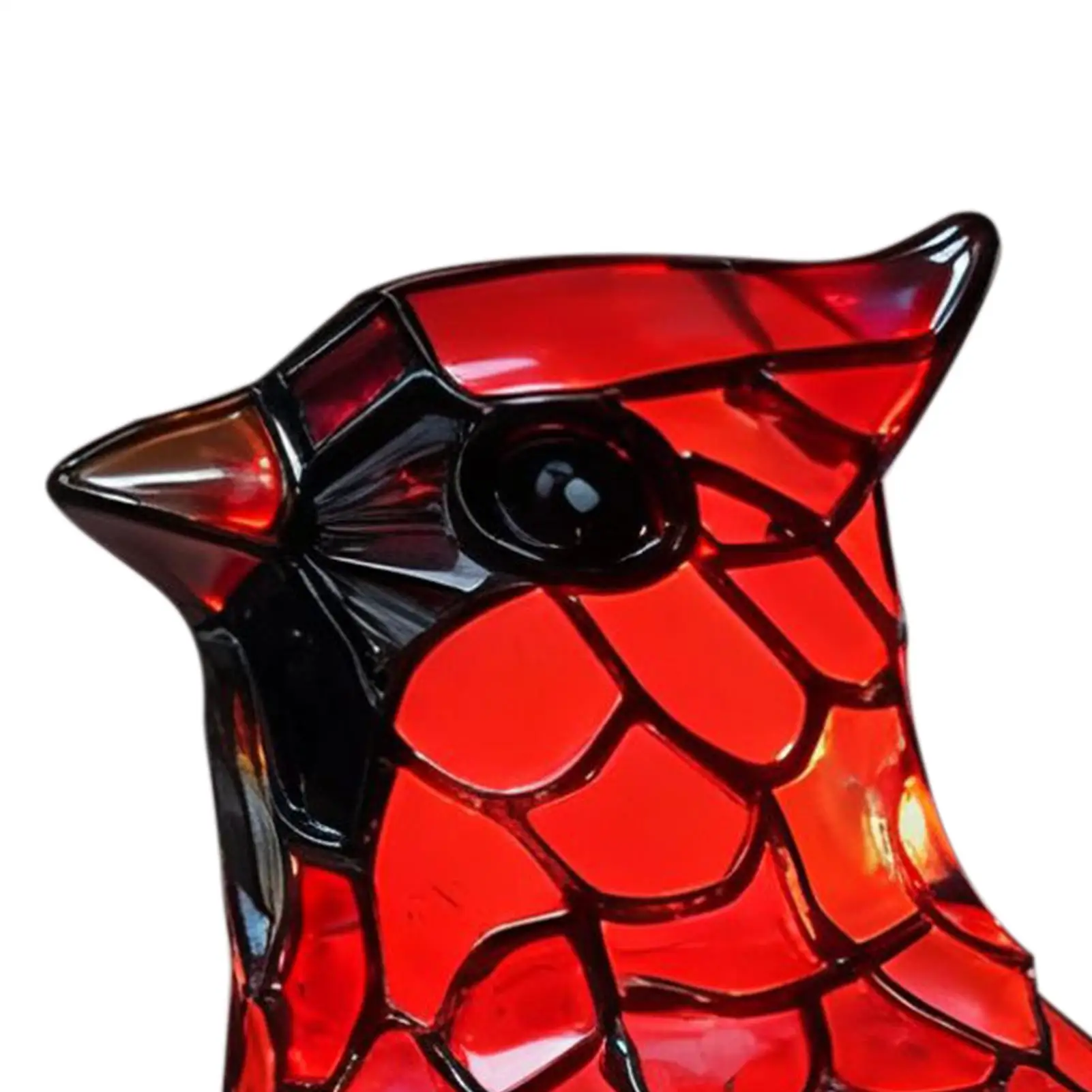 Bird Lamp Resin Red Bird Desk Accessories Bedside Lamp For Living Room Bathroom Nursery Reading Corner Dorm Hotel Apartment