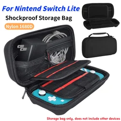 Travel Handbag Nylon EVA Hard Carrying Storage Case Thickened Scratch-resistant Double Compartment Dustproof for Switch Lite