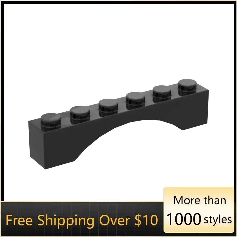 

10 шт., высокотехнологичные сборные частицы 3455 1X6, арочный кирпичный комплект строительных блоков, сменная часть, игрушка для детей