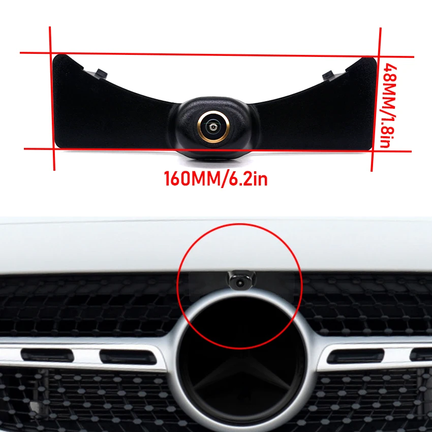 AHD Car Front View Parking Positive Logo Camera For Mercedes Benz GLA H247 EQA GLA180 GLA200 GLA220 GLA250 GLA35 GLA45 2020 2021