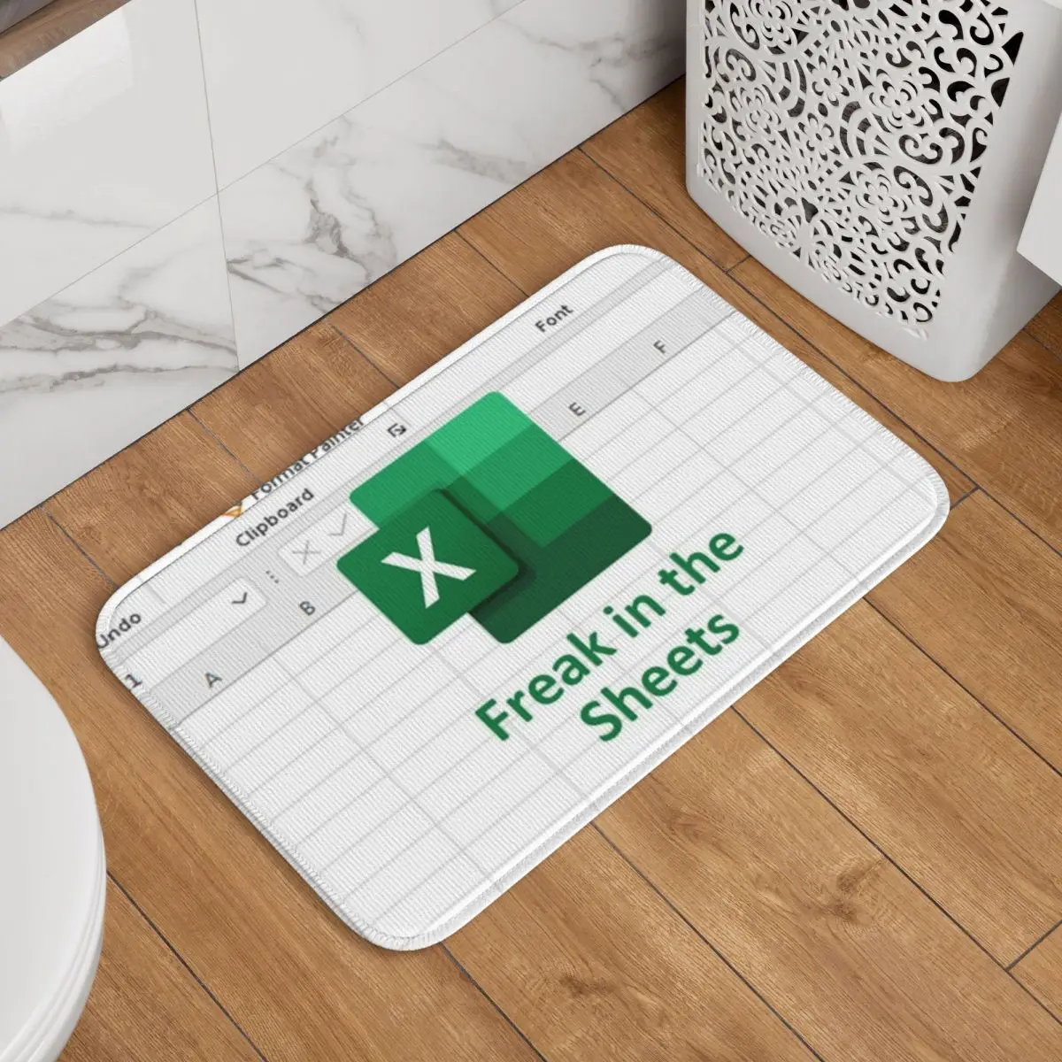 Freak In The Sheets Excel Spreadsheet Doormat Kitchen Entrance Home Floor Mat Anti-slip Carpet Rug for Bathroom Footpad Mats