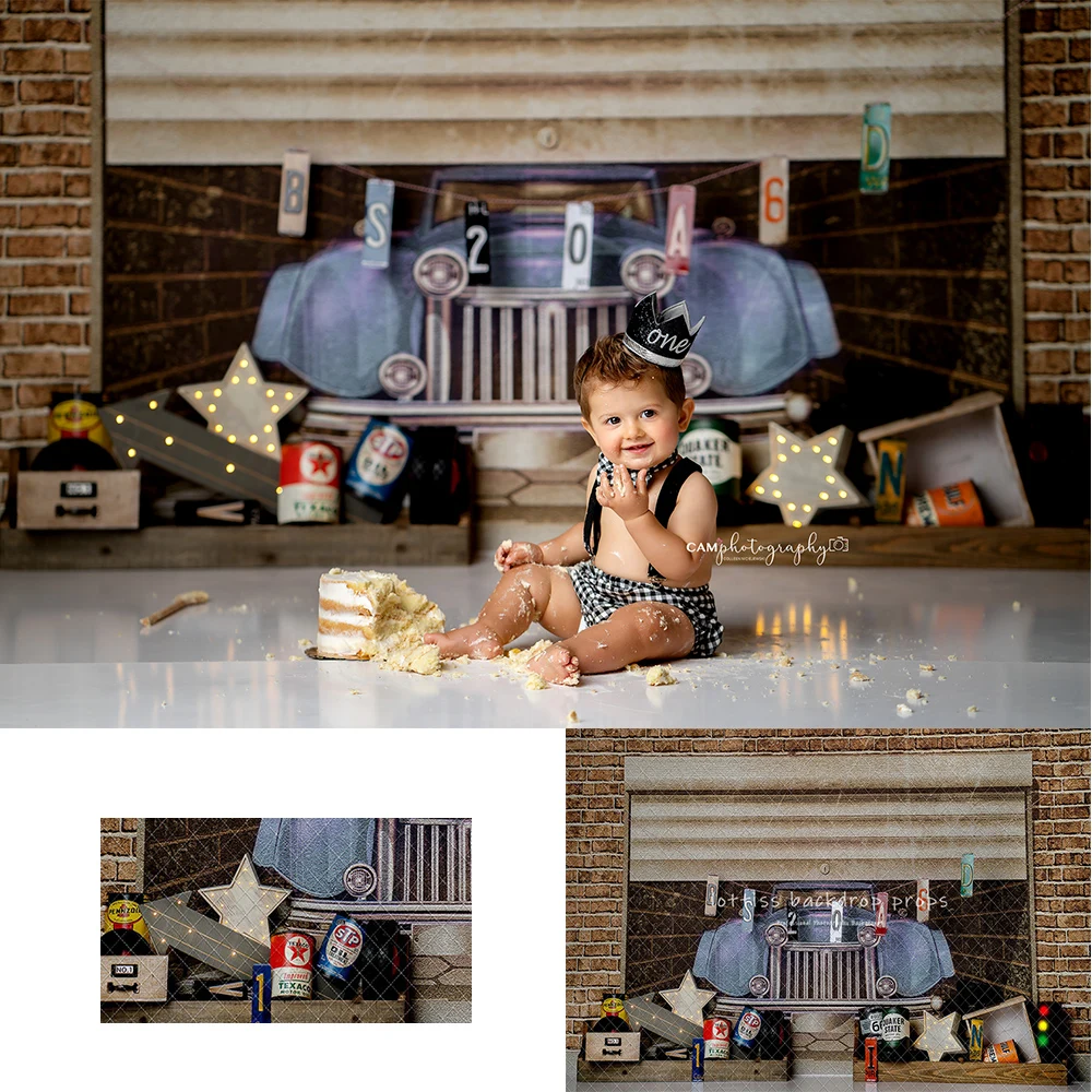 

Truck Warehouse Backdrops Kids Baby Photography Child Adult Photocall Decors Birthday Cake Smash Photocall Backgrounds