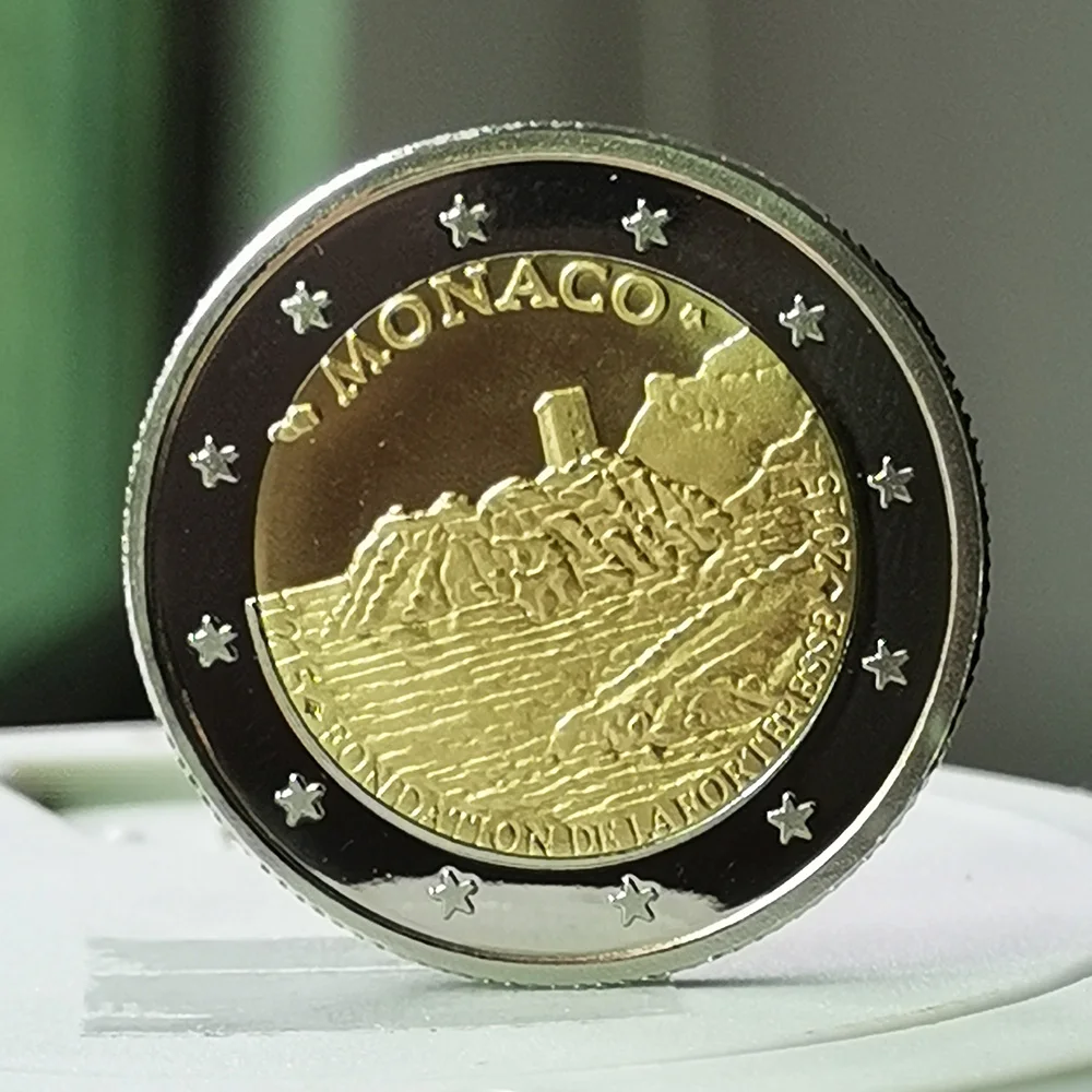 أوروبا الساخن بيع العملات الذهبية تذكارية النحاس مطلي النيكل BiMetal تحدي عملة مجموعة العملات المادية