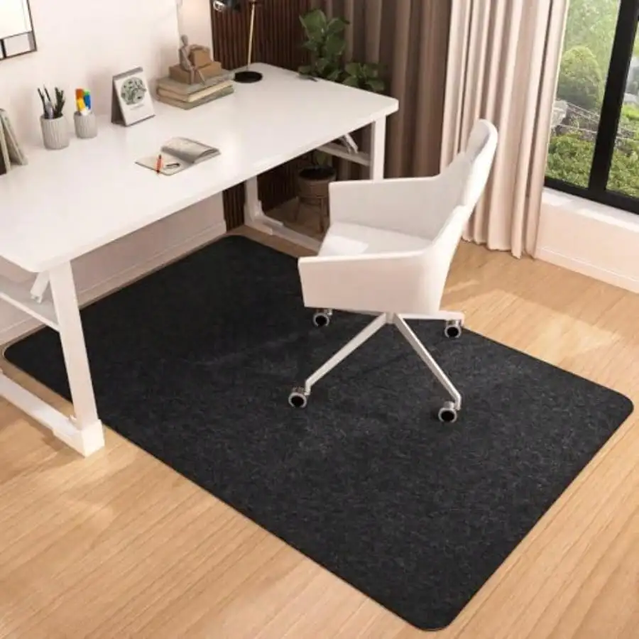 

Office Chair Mat for Hardwood and Tile Floor 55"x35" Computer Gaming Rolling Chair Mat Under Desk Low-Pile Rug Large Anti-Sli