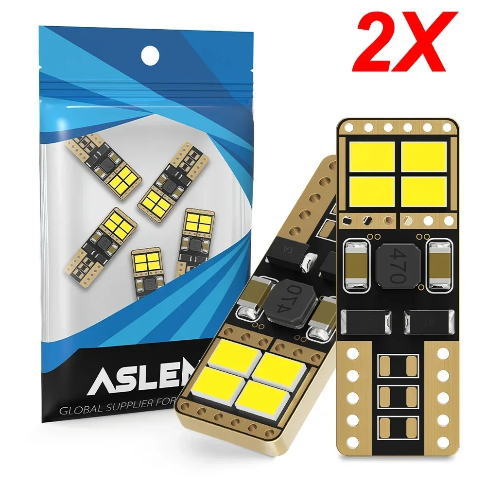 2x 9-60V 12V 24V W5W T10 LED CANBUS No Error 5W5 3020 Super Bright Car Parking Position Lights Interior Map Dome Lamp 6000K