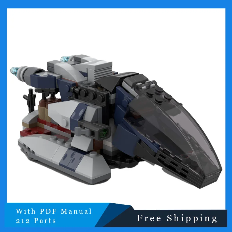 

212 шт., серия Star Battle, креативный самолет, строительные блоки, кирпичи, модель головоломки, детская сборная игрушка, подарки на Рождество и день рождения