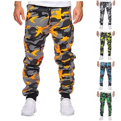 Men Trousers Casual Jogger Camouflage Ankle Banded Mid Waist Male Fashion Cargo Casual Pants Cool Sports Streetwear Autumn