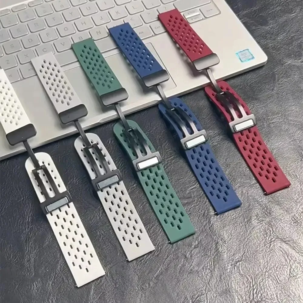 Sport Silicone Magnetic 20mm Band For Omega X Swatch Joint Moon Swatch Bracelet For Omega X Swatch Watchband Accessories Correa