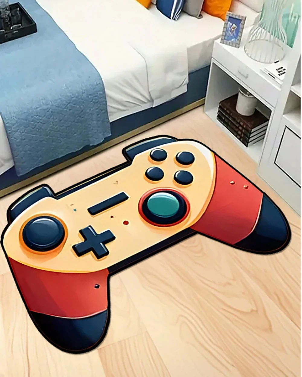 

Game Controller Shaped Carpet Black Video Game Gamepad Rug Gaming Gamer Carpet For Boys Room Gaming Enthusiast Decor Rug