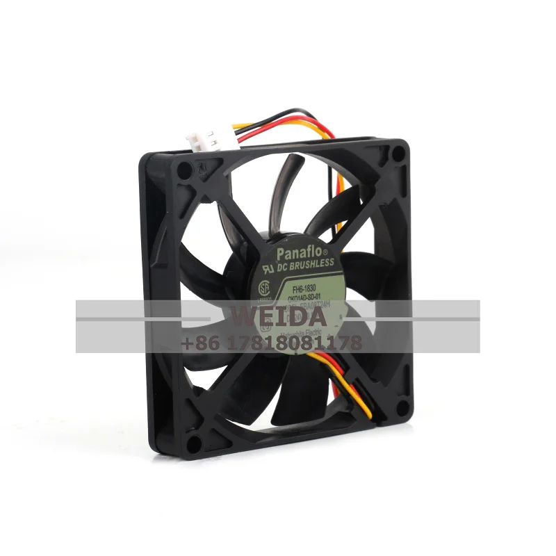 Ventilador case FBA08T24H DC24v 0.17A 80*80*15MM Panasonic Panaflo Fanuke sistema de detecção de alarme inversor ventilador de refrigeração