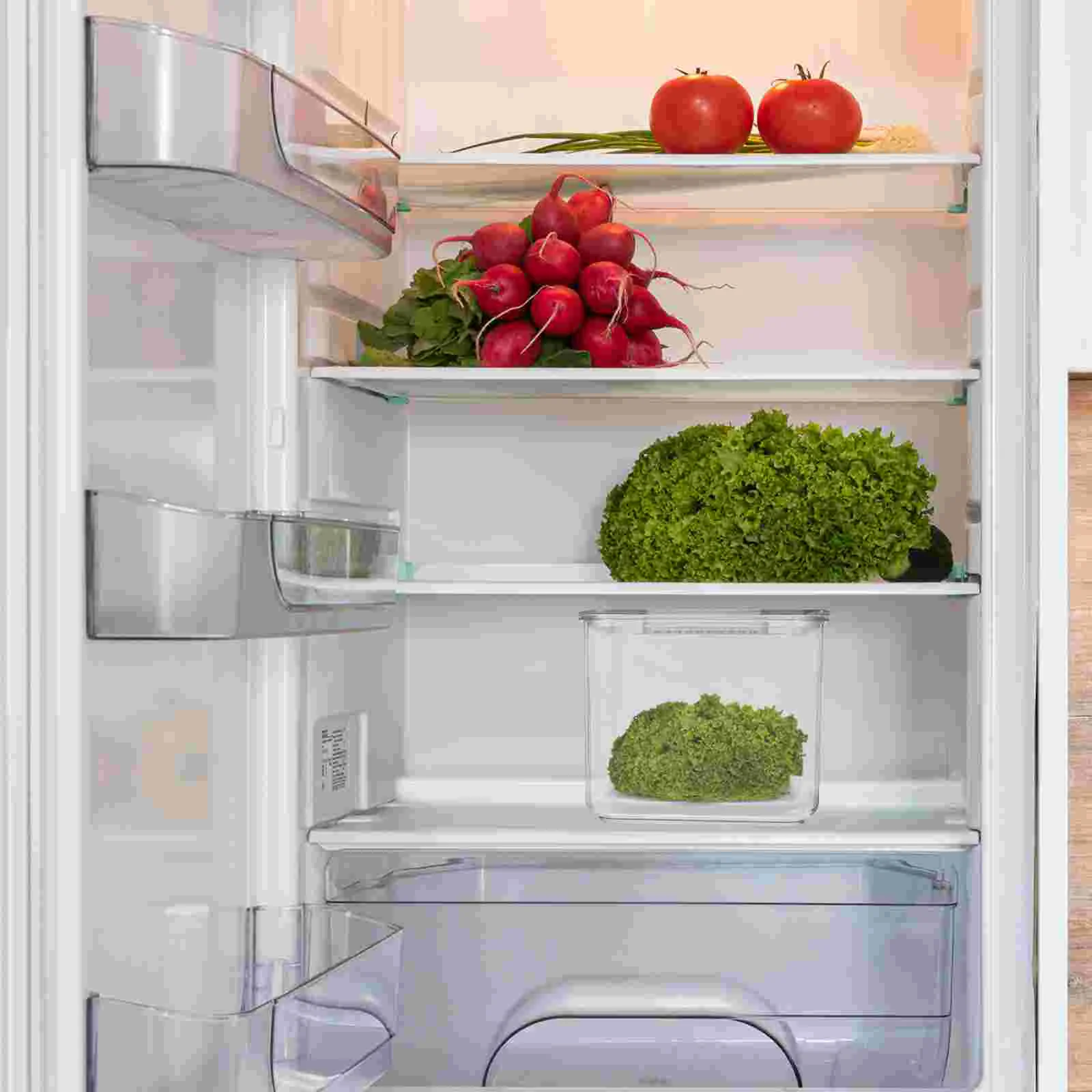 

Refrigerators Storage Box Organizer Bin Strawberry Containers Small Fridge Fruit for Transparent