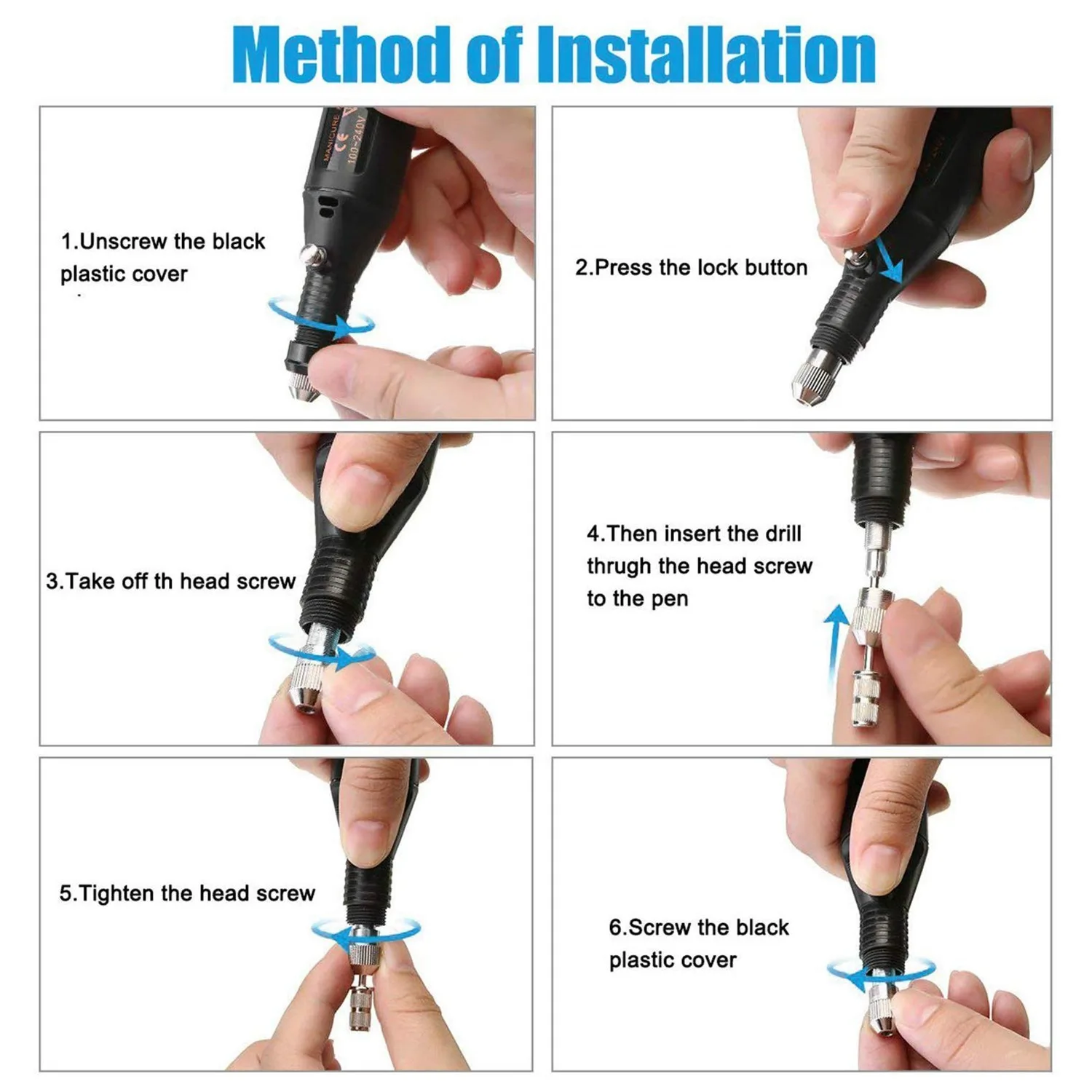 Imagem -04 - Gravador Elétrico Caneta Gravura Kit de Ferramentas para Metal Vidro Pedras Cerâmica Plástico Madeira Jóias com Polimento Cabeça Scriber Etcher