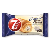 7 Days Cream & Cookies Vanilla Flavored Cream Croissant with Milk and Cookies Pieces 60 g