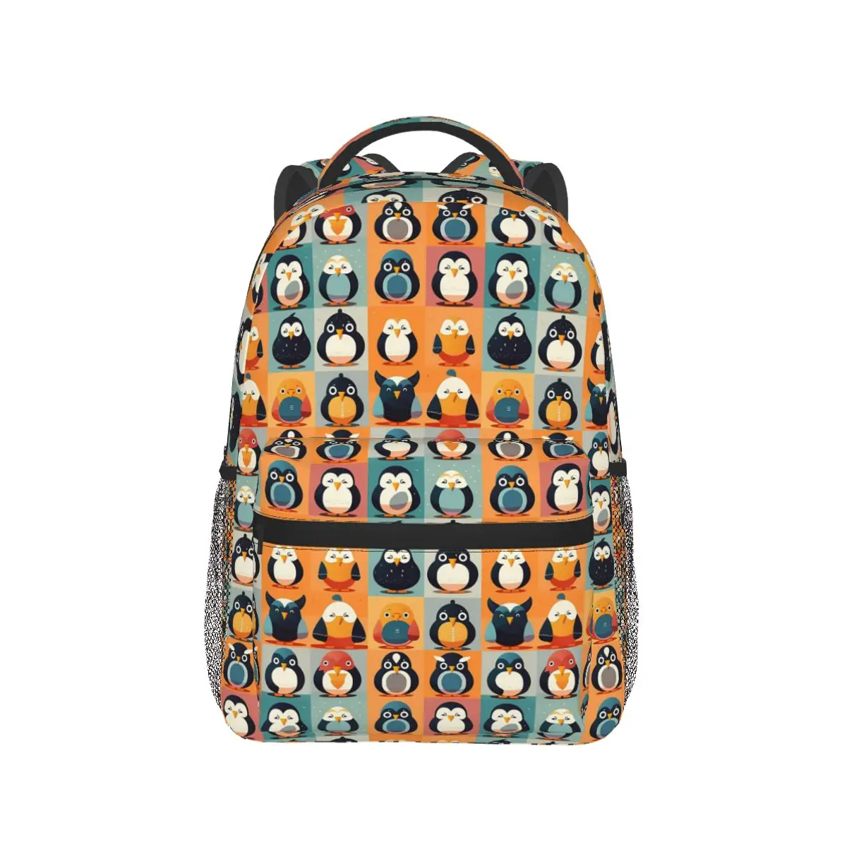 

Cartoon Penguin Pattern Backpack Hot Sale Daypack Large Capacity Children BookBag School Bag Shoulder Bags for Men Women