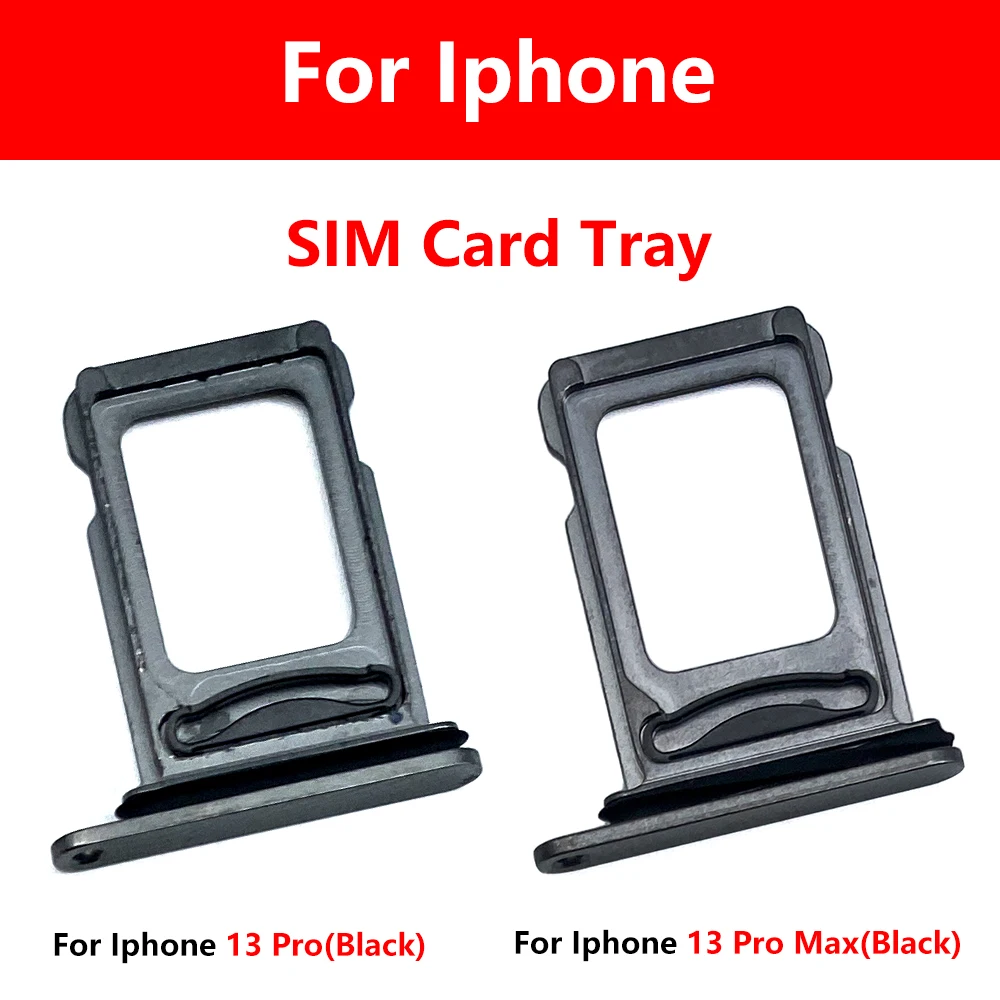 20 Pcs Dual SIM Card Tray For Iphone 13 Pro Max SIM Slot Holder Socket Adapter Replacement