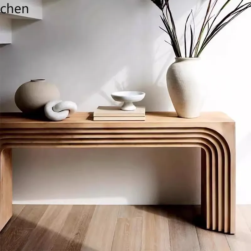 HXL Entrance Console Table Strip Case Hallway Corridor End View Table Simple