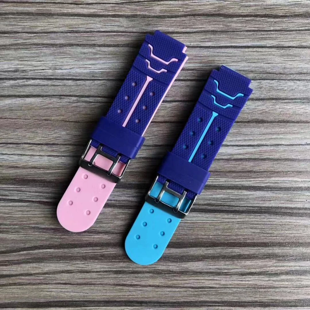 Silicone Strap For 5G Children Smart Watch Phone Watch Video Call Two-Color Wristband 185mm 20mm Strap