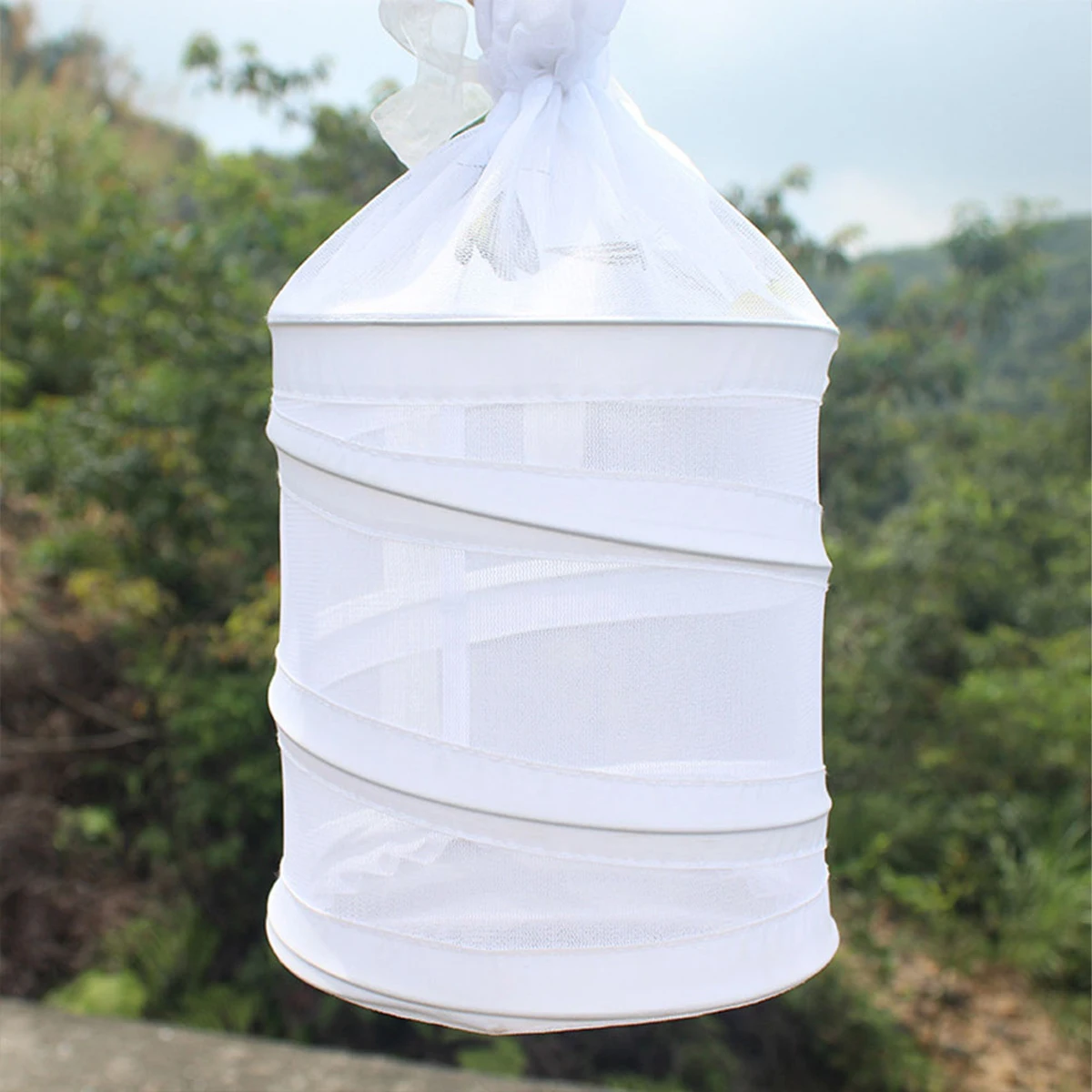 

Breathable Mesh Cage Small House Wrap Strap Dragonfly Cage Outdoor Nature Exploration Toys for Preschool Learning (White)