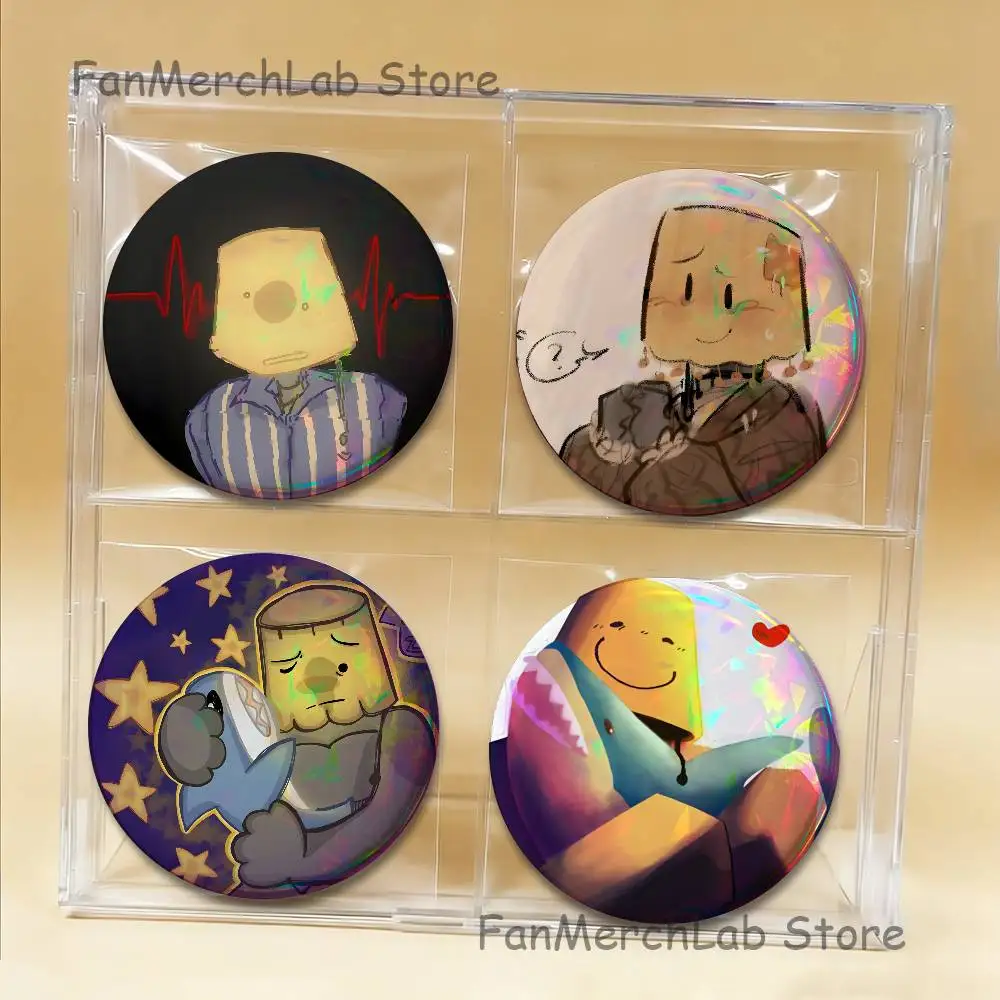 

R-RegretevatorS L-LampertS Badges Button Round Creative Pin Brooch Badge Bag Decor Fans Collect Friends Gifts