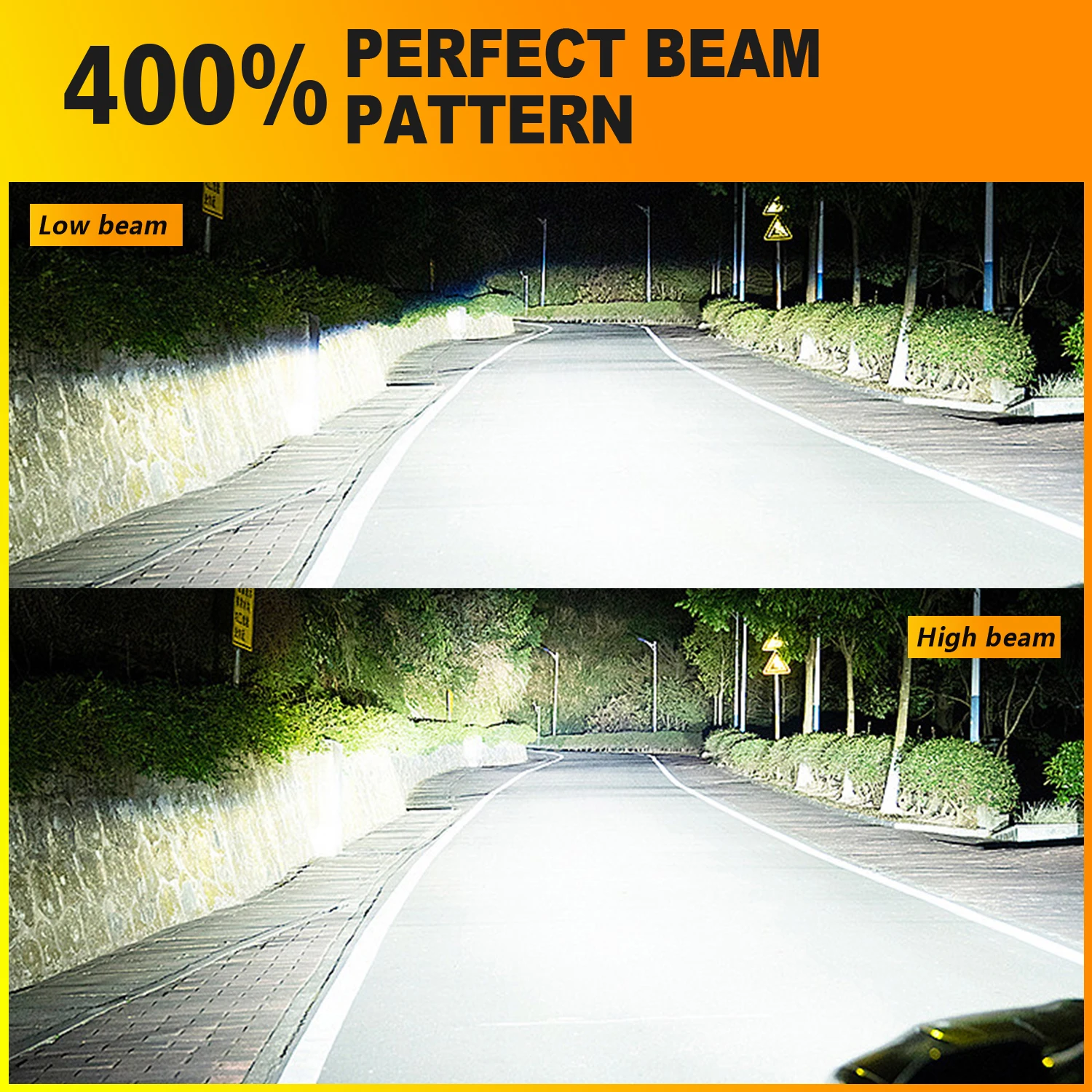 DriveVision R2 P45T LED Headlight Bulb DC 12V Super Bright White High Low Beam LED Bulb for Motorcycle Headlight  6500K