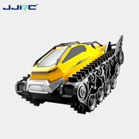 JJRC Q183 RC Amphibious Tank, 2.4G Tracked Armored Vehicle with 40m Remote Control Range, Waterproof Crawler for Adults