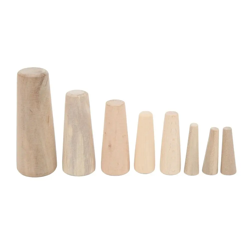 10Pcs Wood Wood Plugs 7 Different Sizes Tapered Marine Tapered Plugs Easy Installation Conical Shape Emergency Drain Plugs