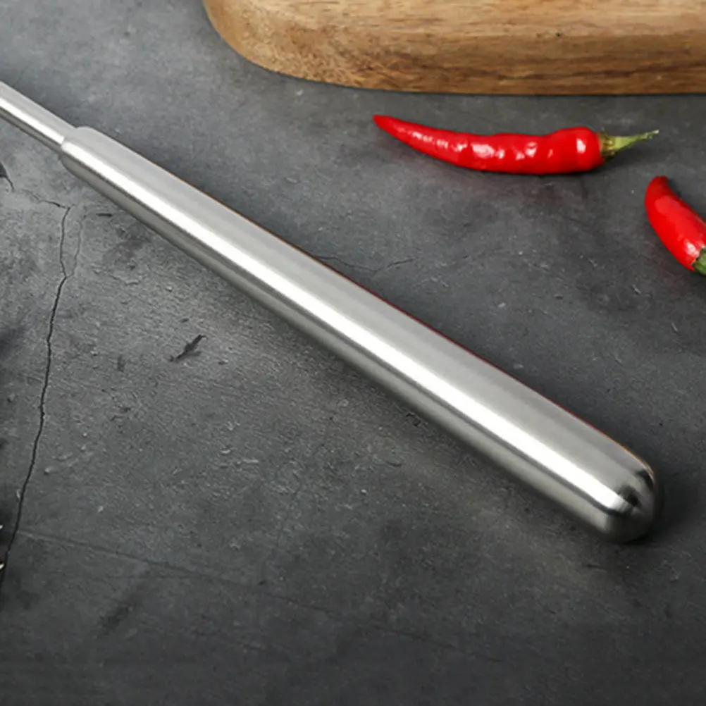 Stainless Steel Hot Pot Soup Spoon with Long Ergonomic Handle – Thick Large Serving Ladle for Soup, Broth, Noodles