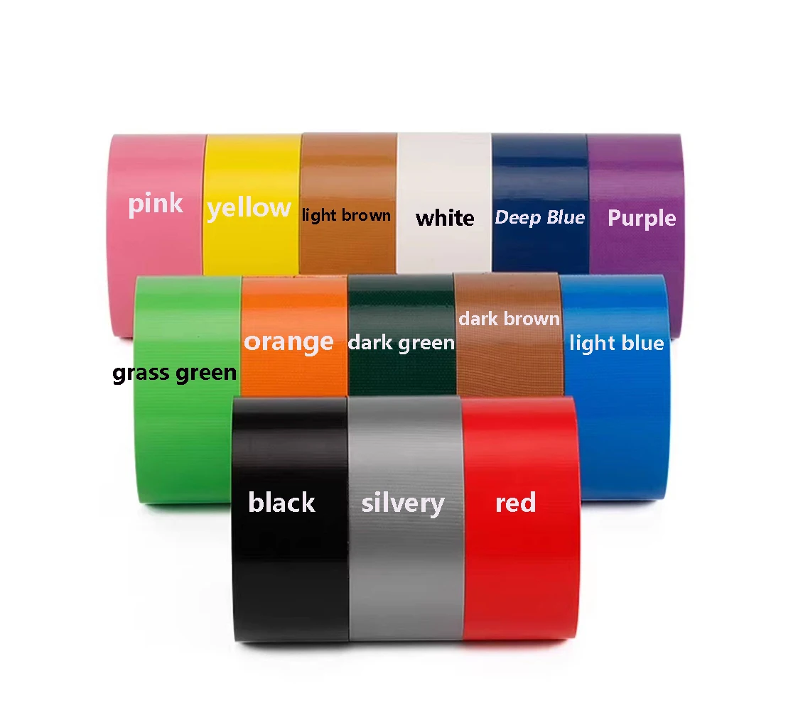 Colorful Cloth Tape High Adhesion Waterproof Single-Sided Wider Leak Repair Tape for Wedding Exhibition Carpet Warning Tape