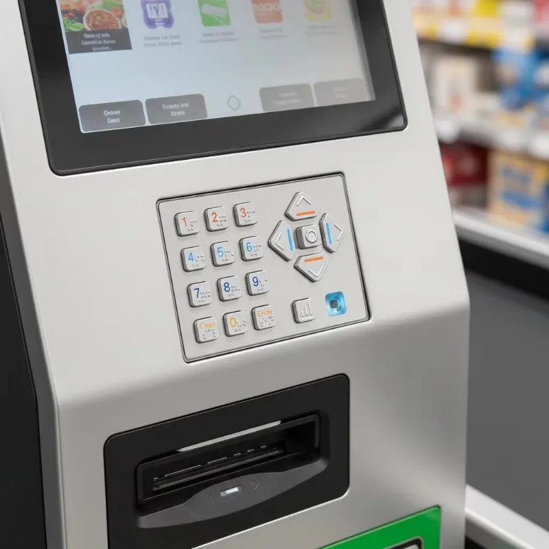 Audio Navigation Keyboard Self Service Ordering Kiosk Restaurant Order Ordering Payment for Self-Service Applications
