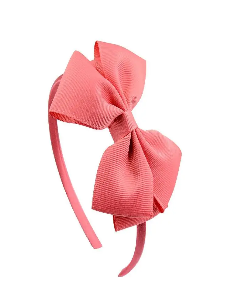 4 '' Boutique diadème Satin enfants cheveux accessoires ruban bandeaux arc bandeau chapeaux cerceau de cheveux