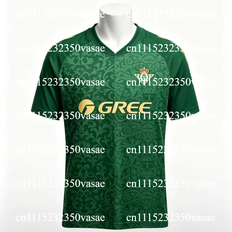 26-27 Season Betis Football Jersey 3D Printed T-shirt Men's Sports Style Summer Breathable Fast Drying Parent-child Jersey