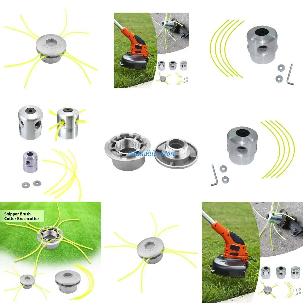 

U2JC Aluminum Trimmer Head Replacement With 4 Lines Spool Heavy Dutys Design