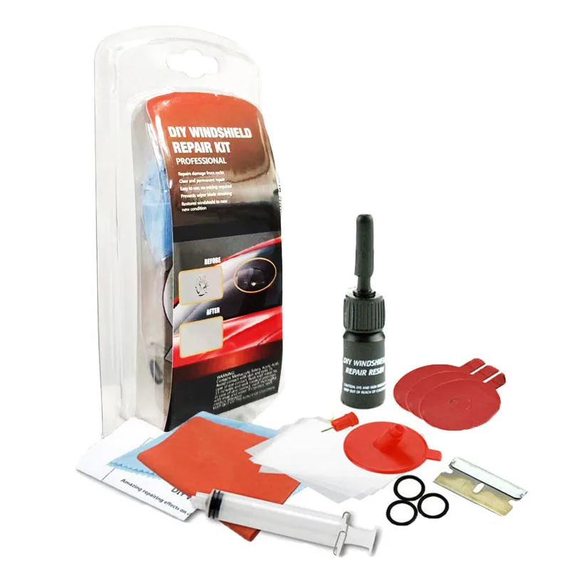 DIY Car Windshield Repair Kit Ferramentas De Reparação De Vidro Rachado, pára-brisas, Crack Chip, Scratch Restore, Repair Set, Auto Acessórios