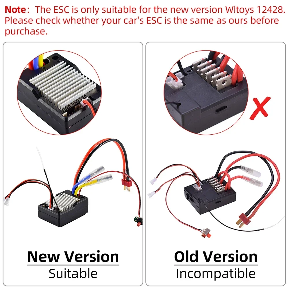 Original Wltoys 12428 12423 RC Car Receiver Spare Parts 12428-0056 Circuit Board Main for 1/12